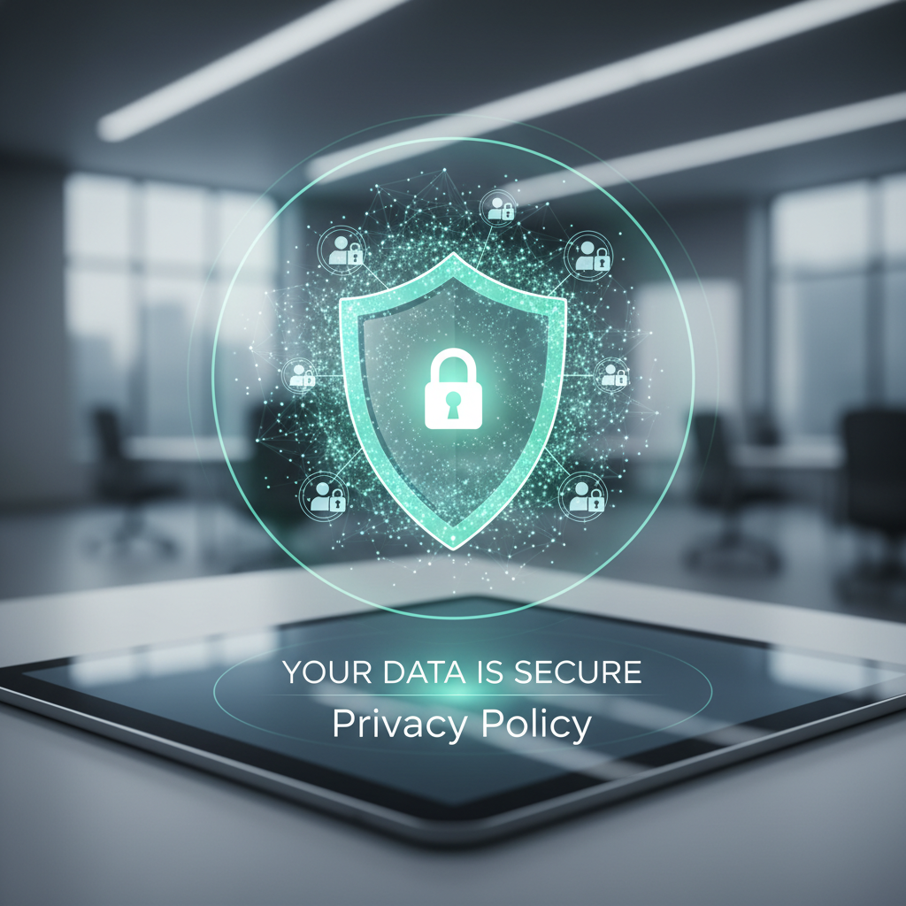 Privacy policy and data protection graphic — The Cryptic Dispatch